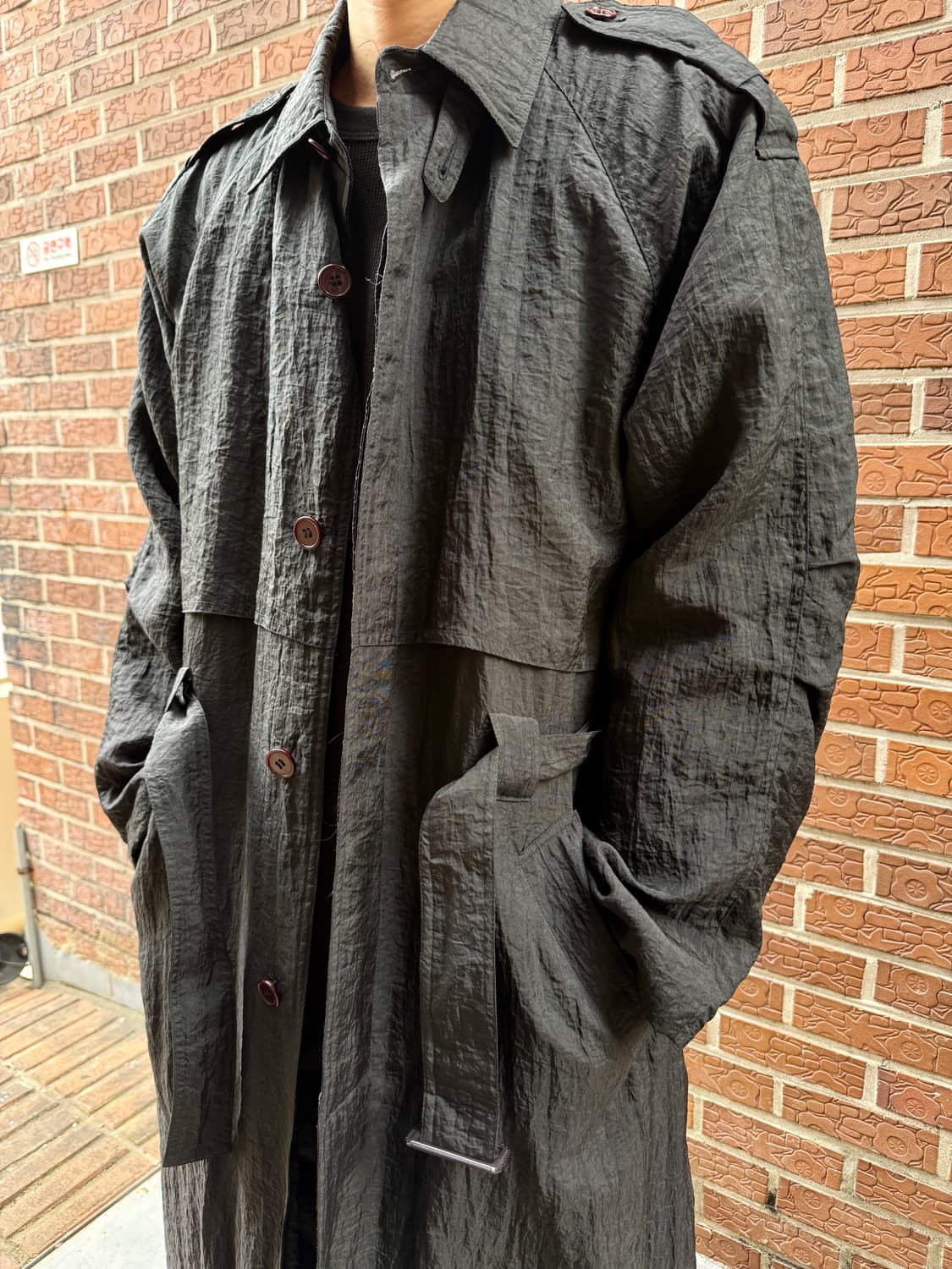 아메리칸 메일 나일론 쉘 트렌치코트 S(XL) 상품이미지3