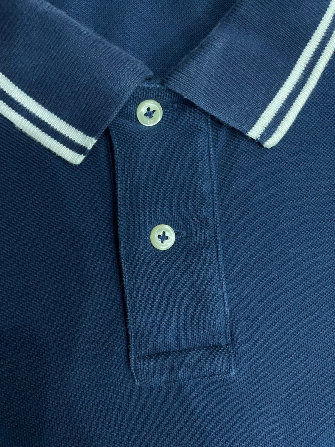 폴로 베어 커스텀 슬림 메시 폴로 셔츠 네이비 상품이미지5