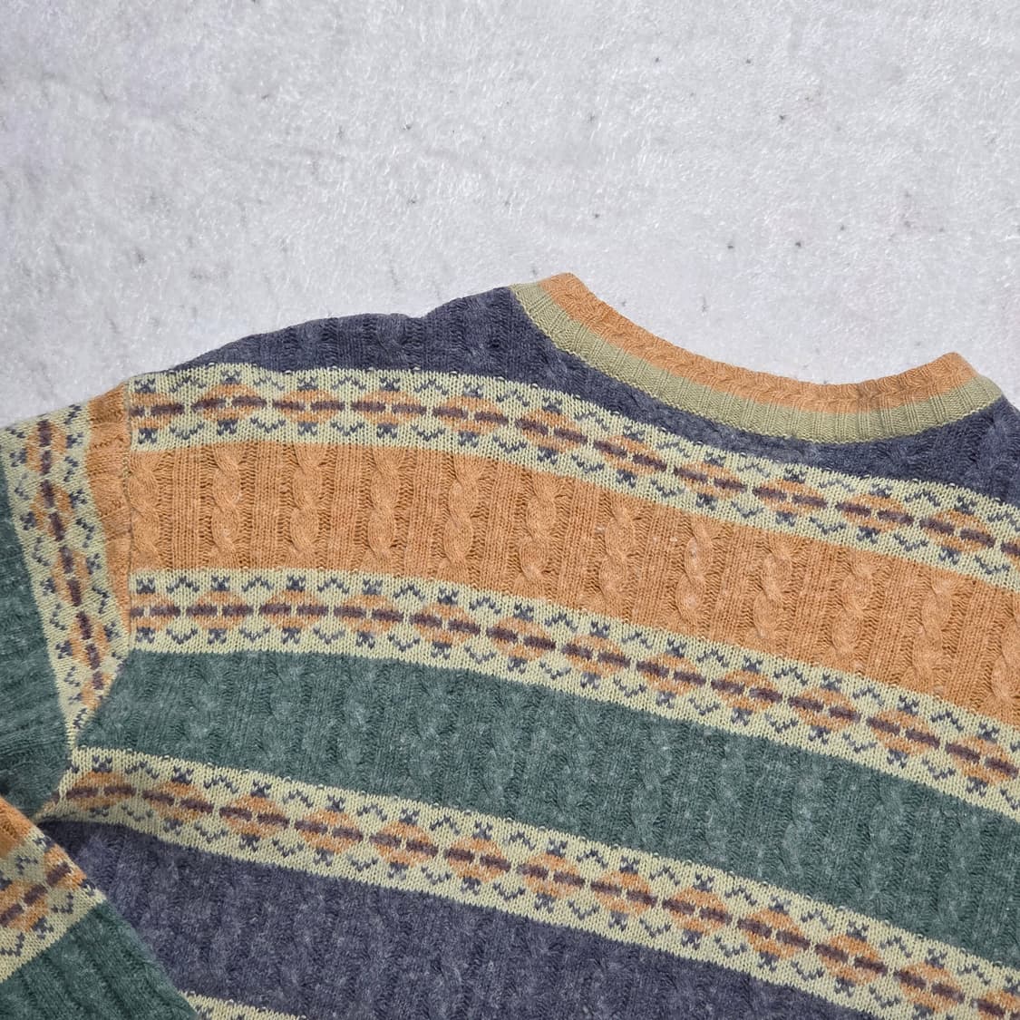 빈티지 노르딕 패턴 니트 상품이미지5