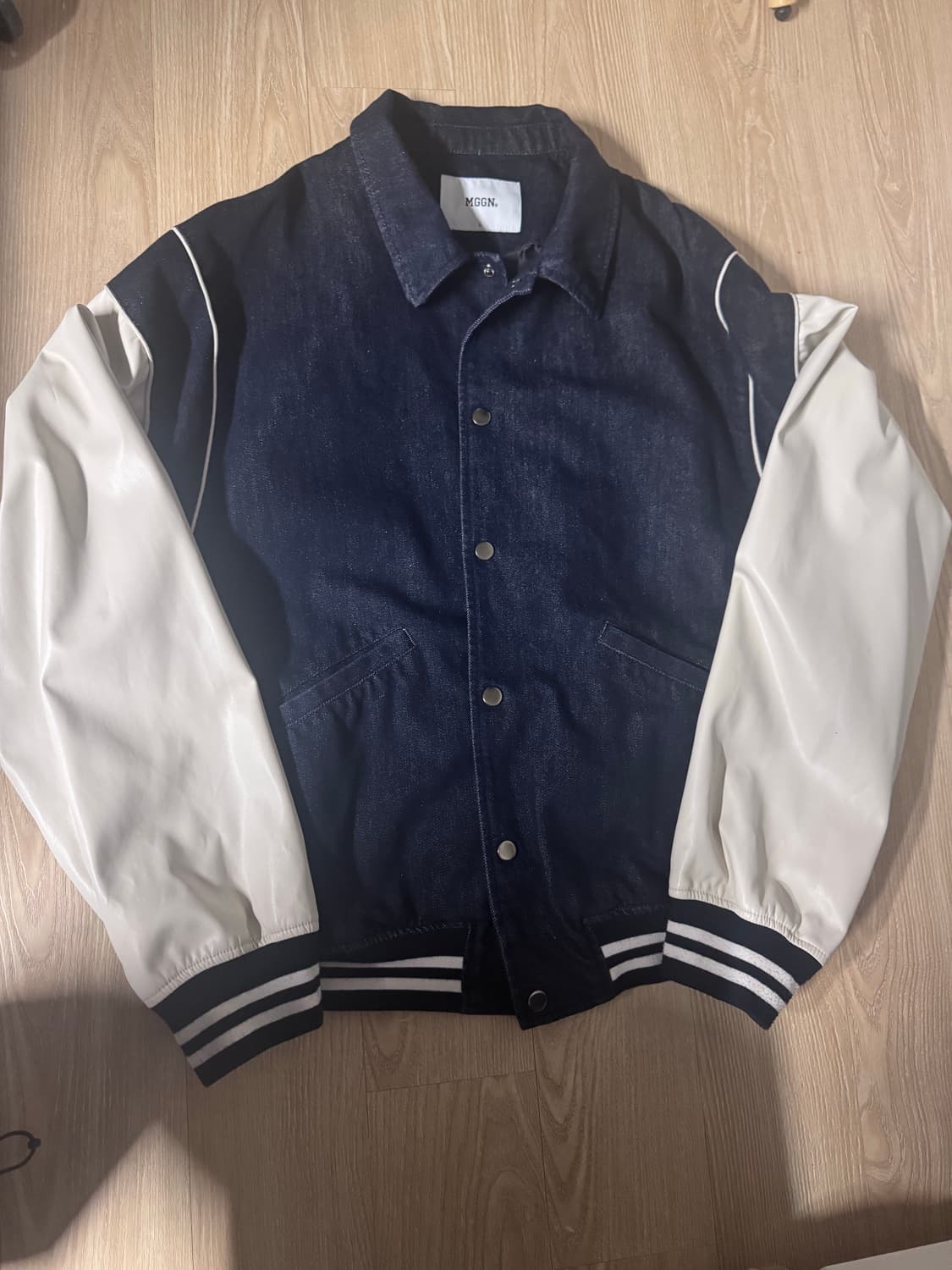 데님 바시티 자켓 상품이미지1