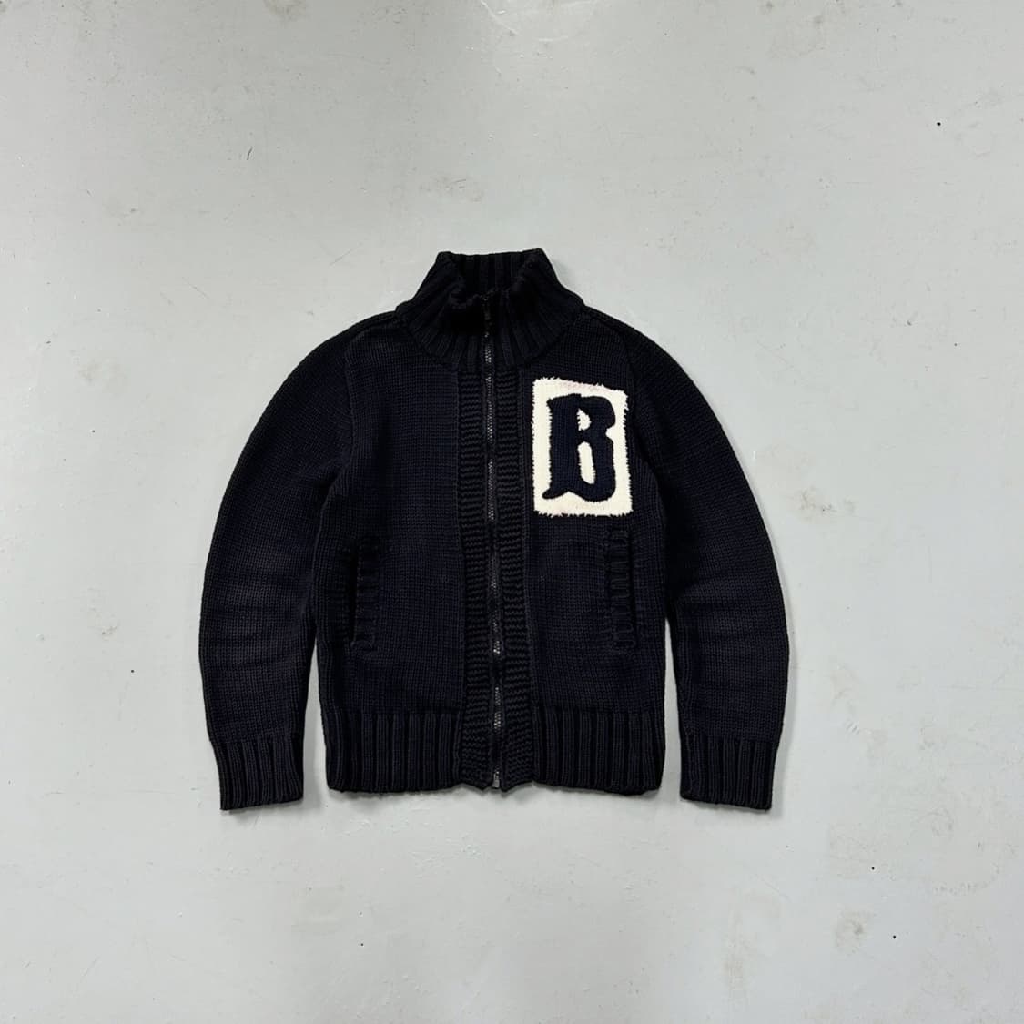 블루블루 재팬 헤비 니트집업  상품이미지2