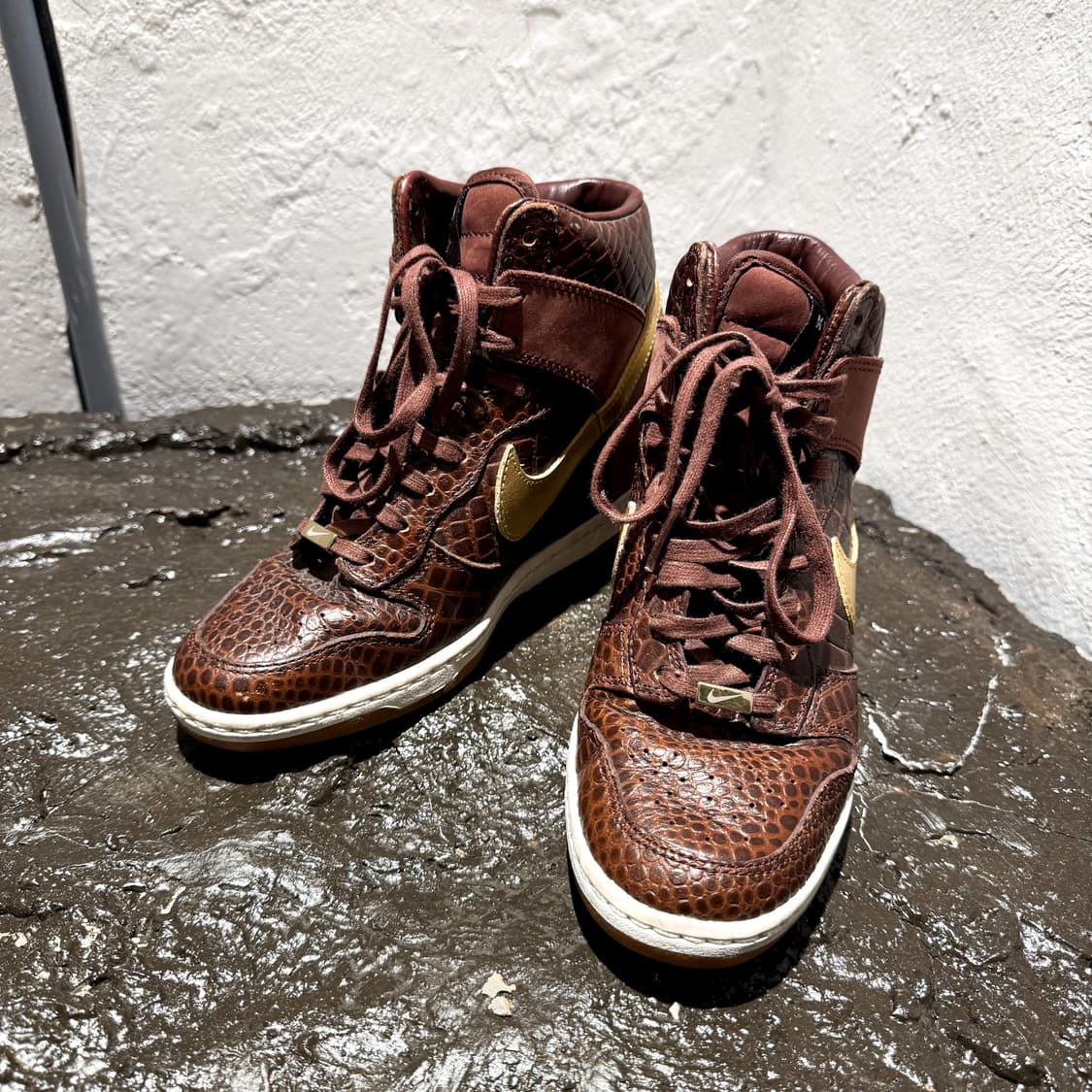 Nike Dunk Sky Hi Wedge – Crocodile Brown 상품이미지2