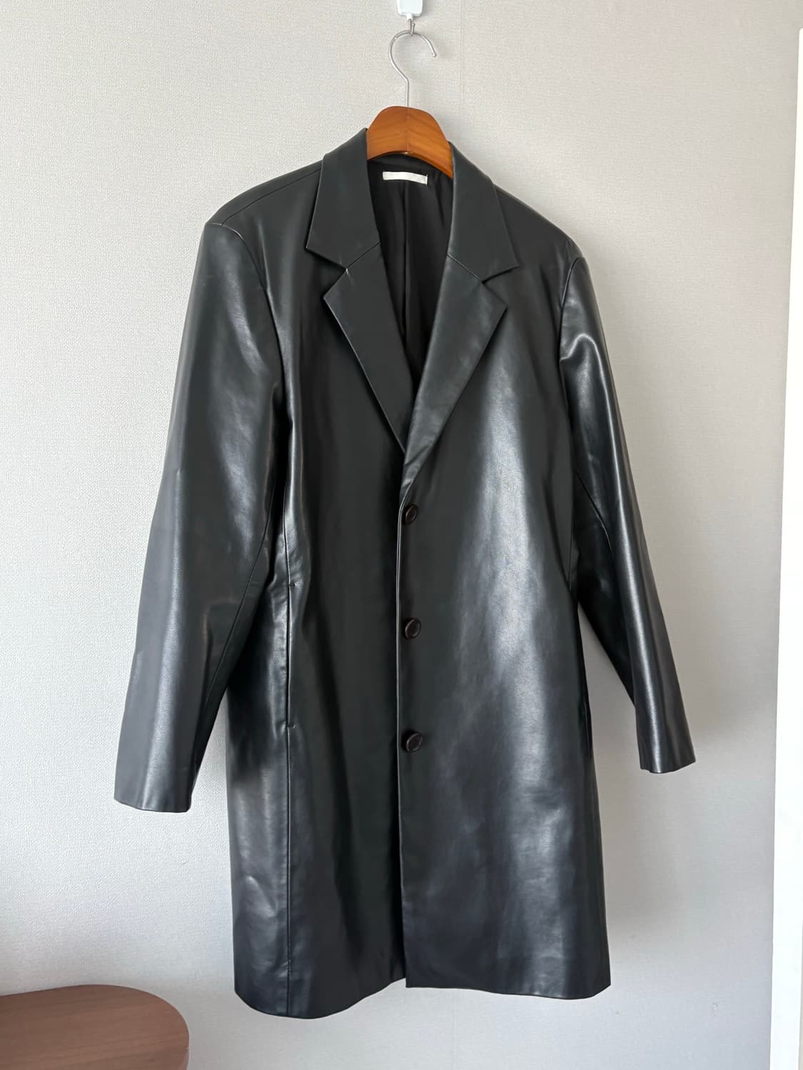 아모멘토 비건레더자켓 가죽자켓 VEGAN LEATHER LONG JACK 상품이미지4