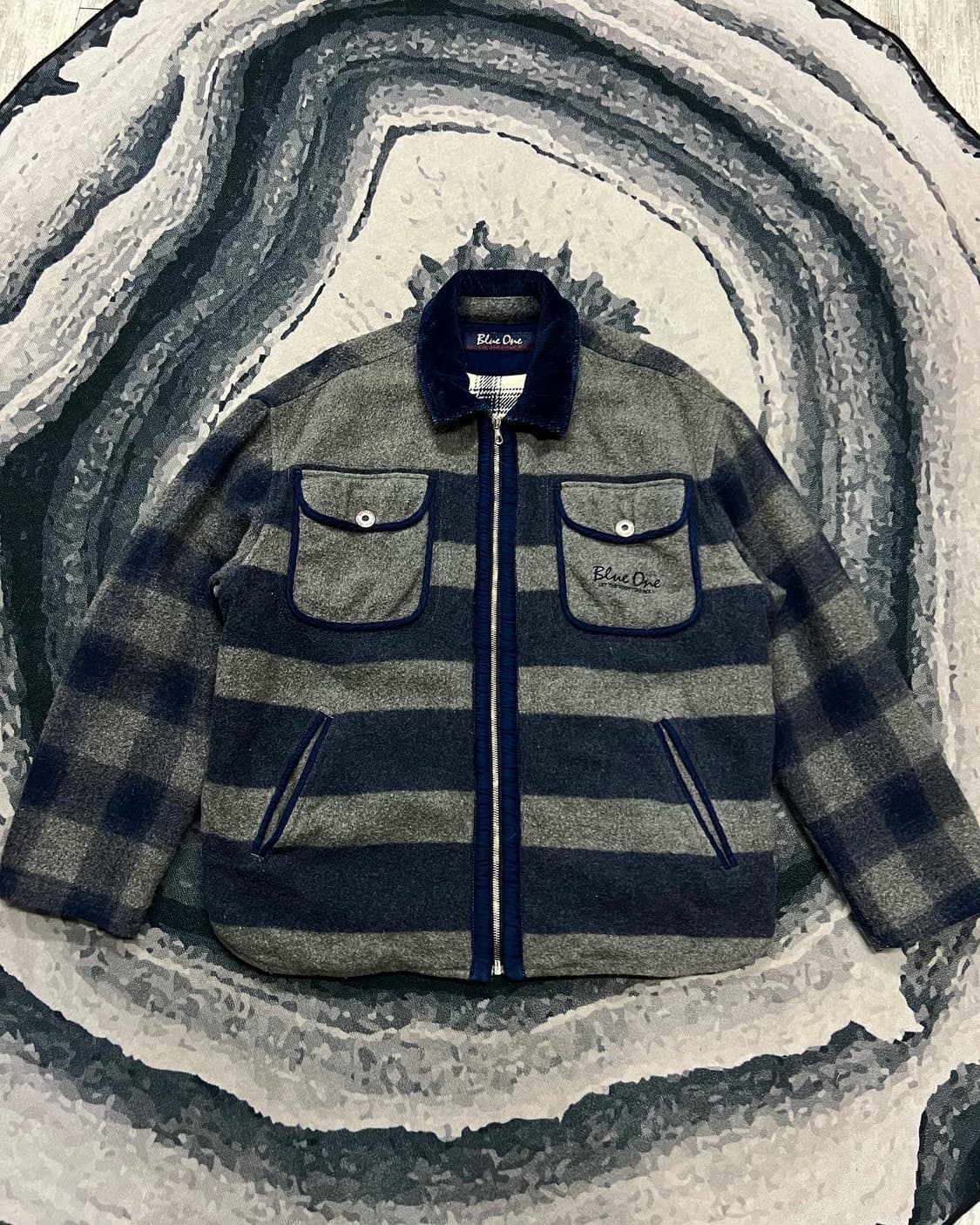  BLUE ONE WOOL ZIPUP JACKET 상품이미지1