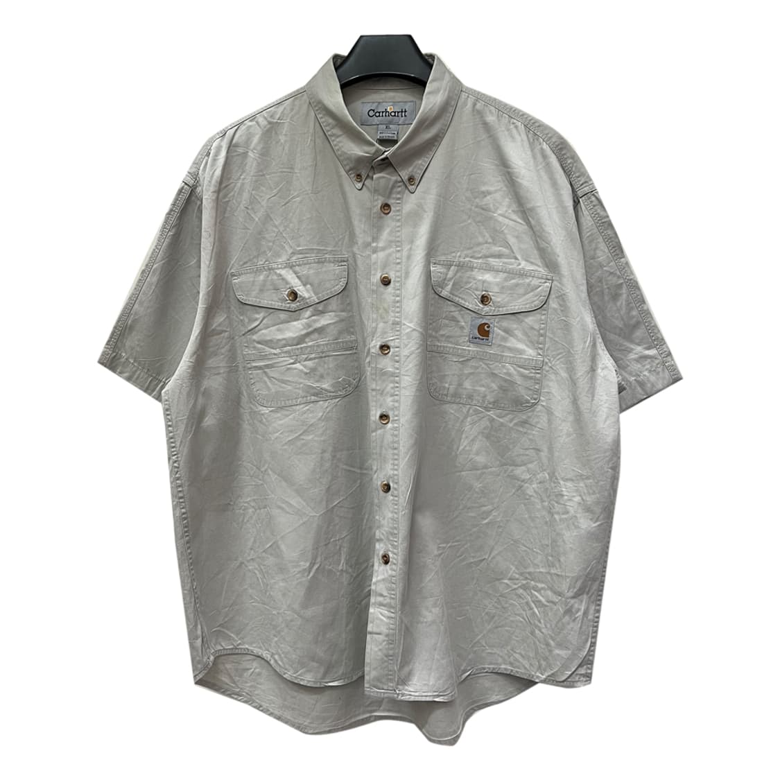칼하트 리메이크 아이보리 반팔 워크 셔츠 XL~2XL 상품이미지1