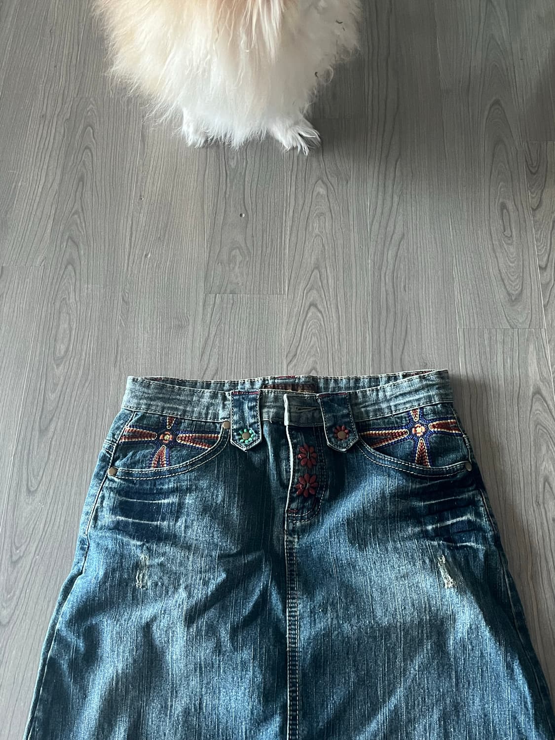 빈티지 자수 팬츠 일괄 상품이미지2