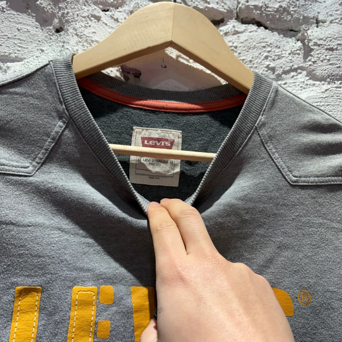 리바이스 진스 프린팅 맨투맨 상품이미지3