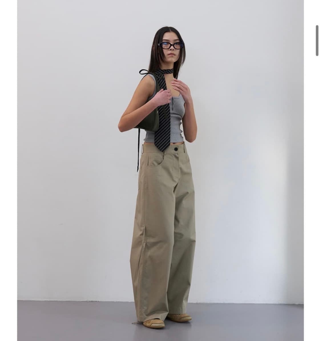 엘씨디씨티엠 strap detail wide trousers M사이즈 상품이미지1