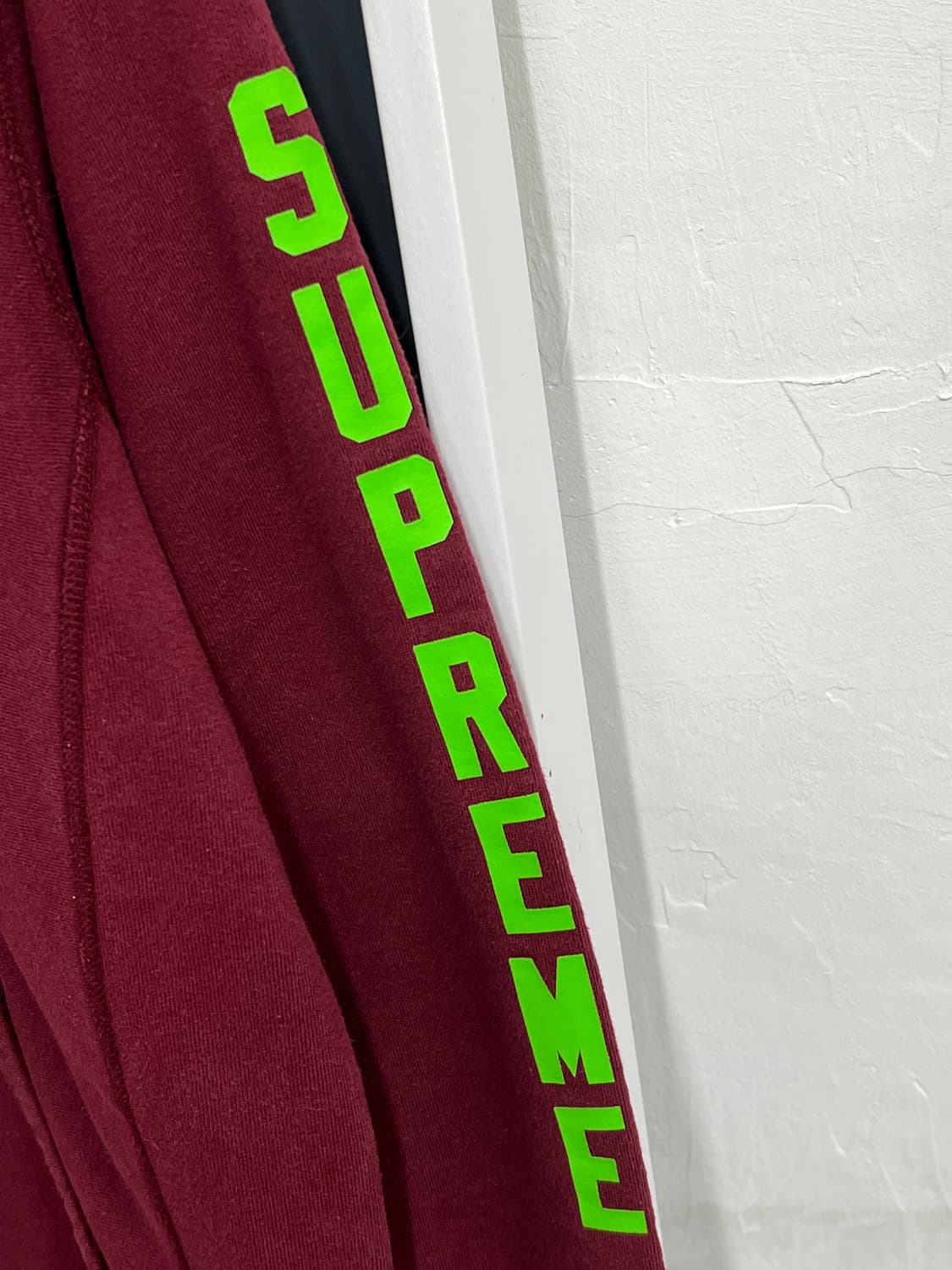 16ss Supreme 슈프림 안티히어로 버건디 기모 풀오버 후드티 상품이미지3
