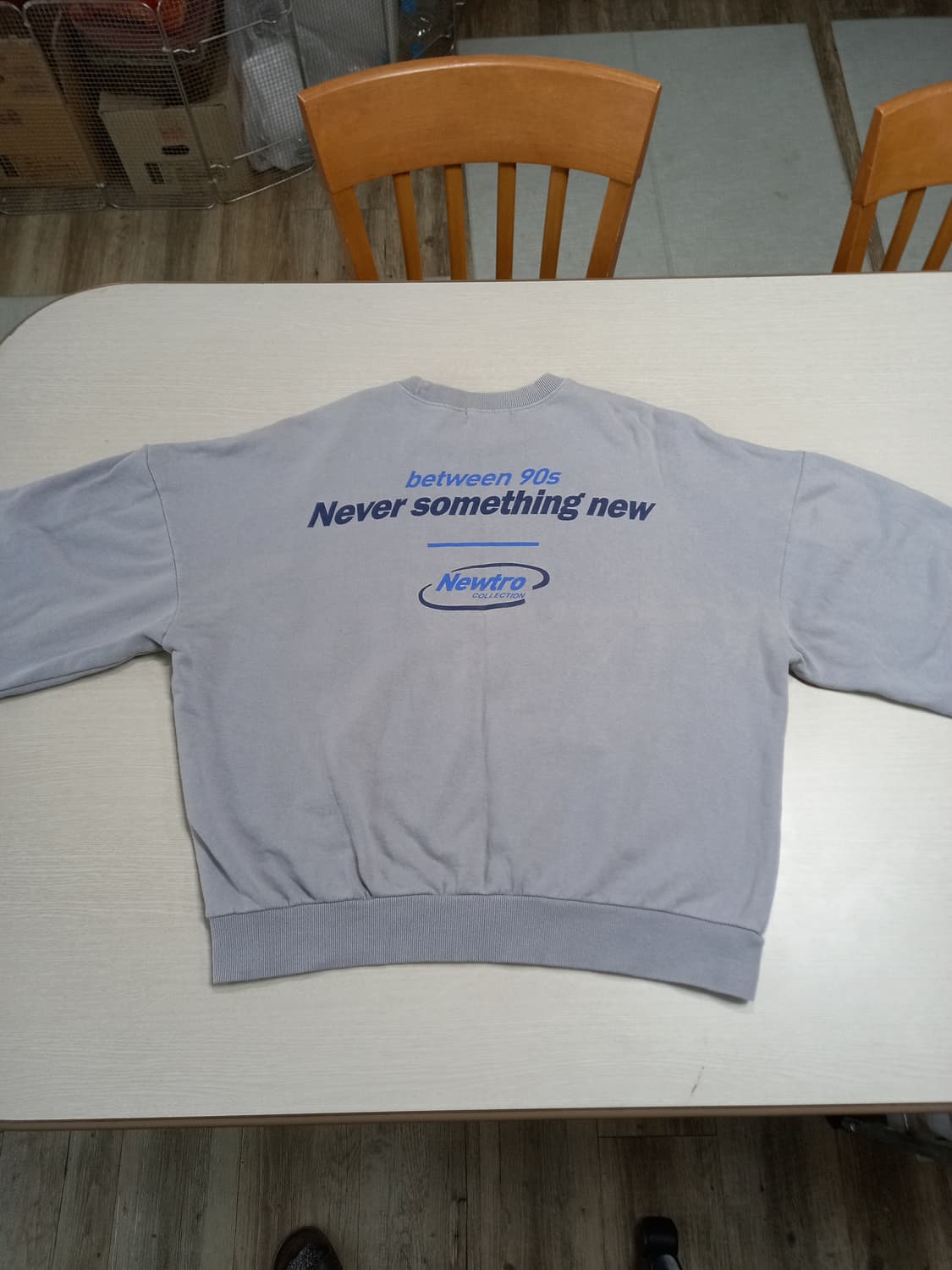 L100 Newtro collection 헤비 맨투맨 그레이 L-684 상품이미지2