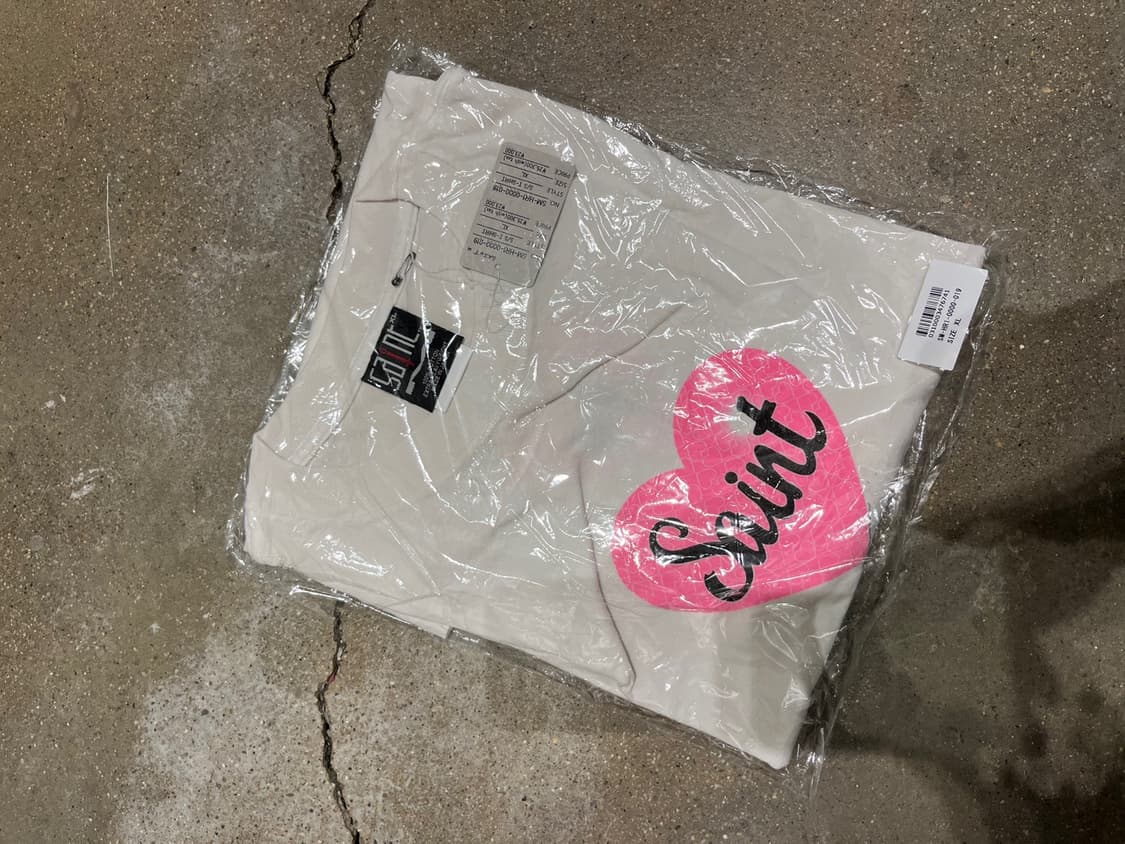 [새상품/XL] 세인트미카엘 하트 SAINT 로고 반팔 티셔츠 상품이미지5