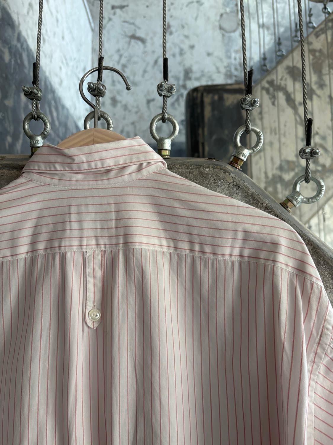 L Q Y’s for men design Pink Stripe Shirt 상품이미지6