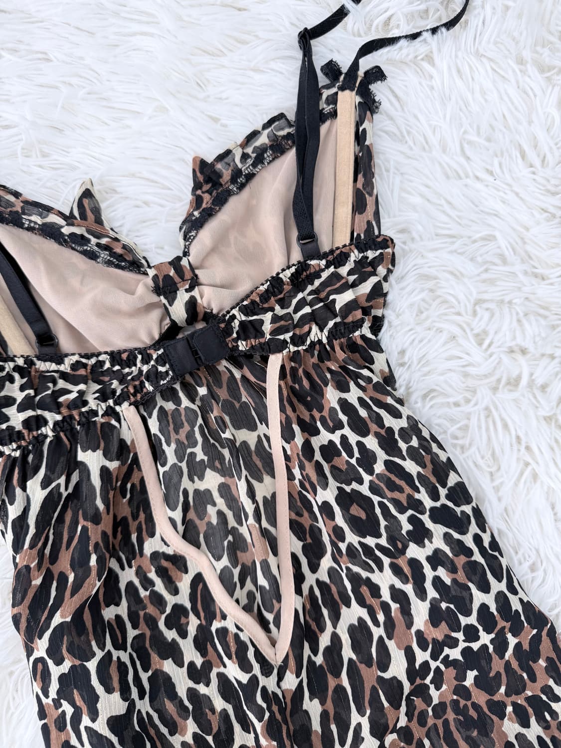 레오파드 쉬폰 슬립원피스 상품이미지5