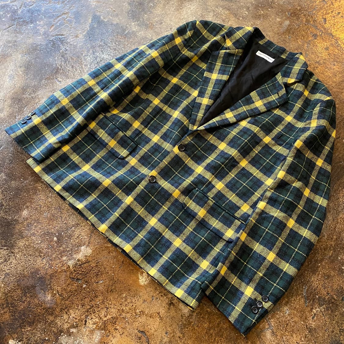 (M) 고샤 루브친스키 체크 울 자켓 상품이미지2