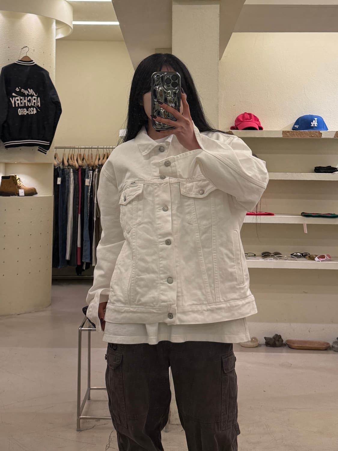 폴로 데님앤서플라이 화이트 데님 트러커 자켓 U1355 상품이미지1