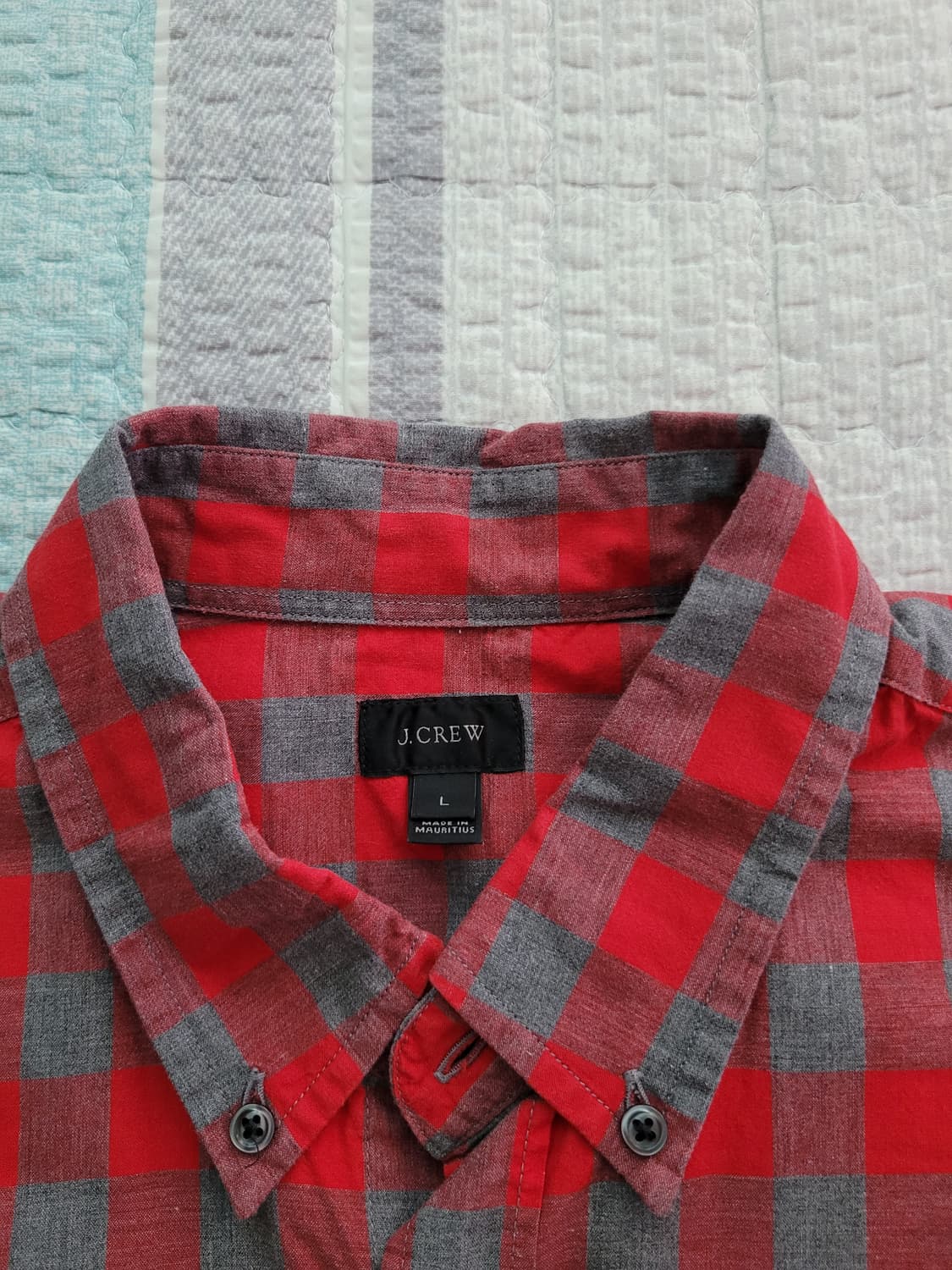 제이크루 J crew. 레드블록 체크셔츠. XL 105사이즈 상품이미지4