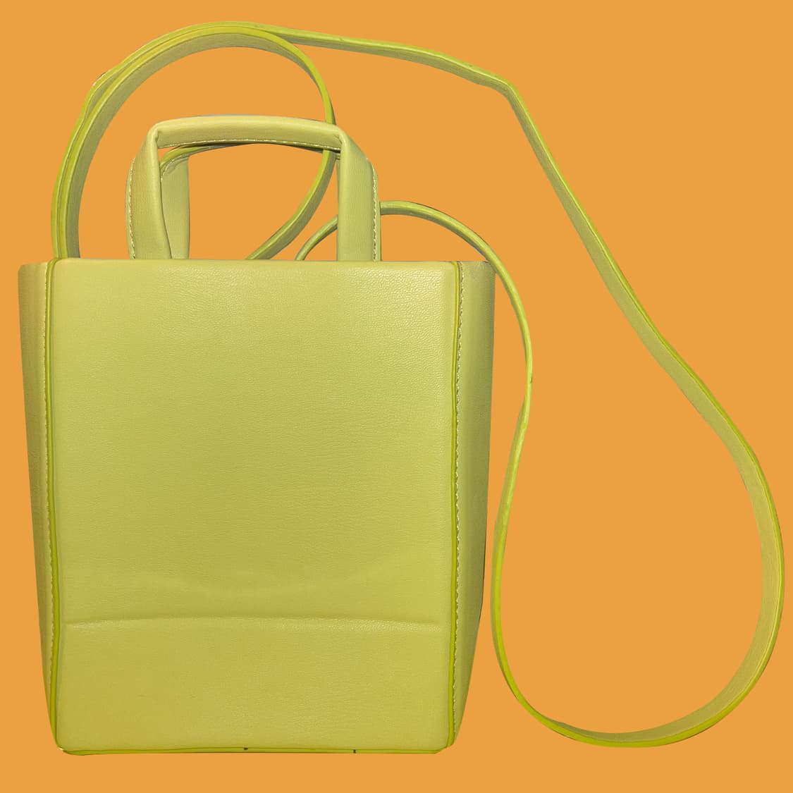 자라 라임컬러 오리가미 미니 쇼퍼백 상품이미지1