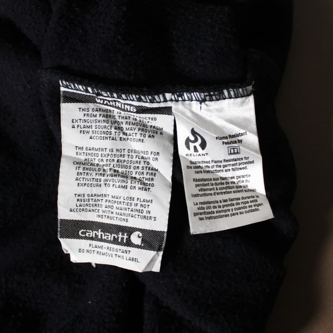 Carhartt 칼하트 블랙 기모 후드티  상품이미지5