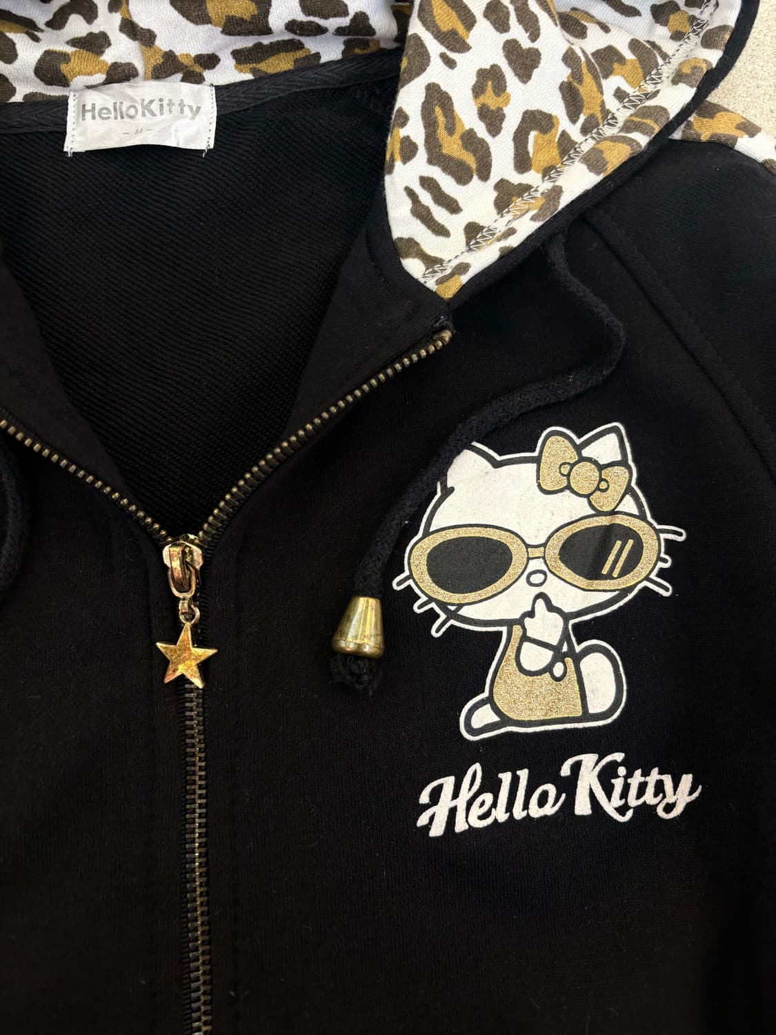 호피 선글라스 키티 후드집업 상품이미지3