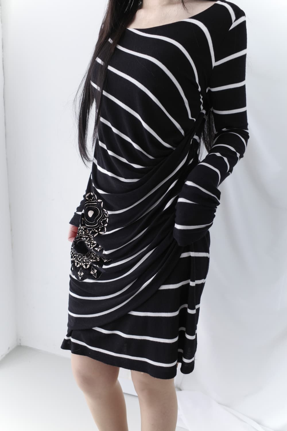 desigual) stripe draping one-piece 상품이미지8