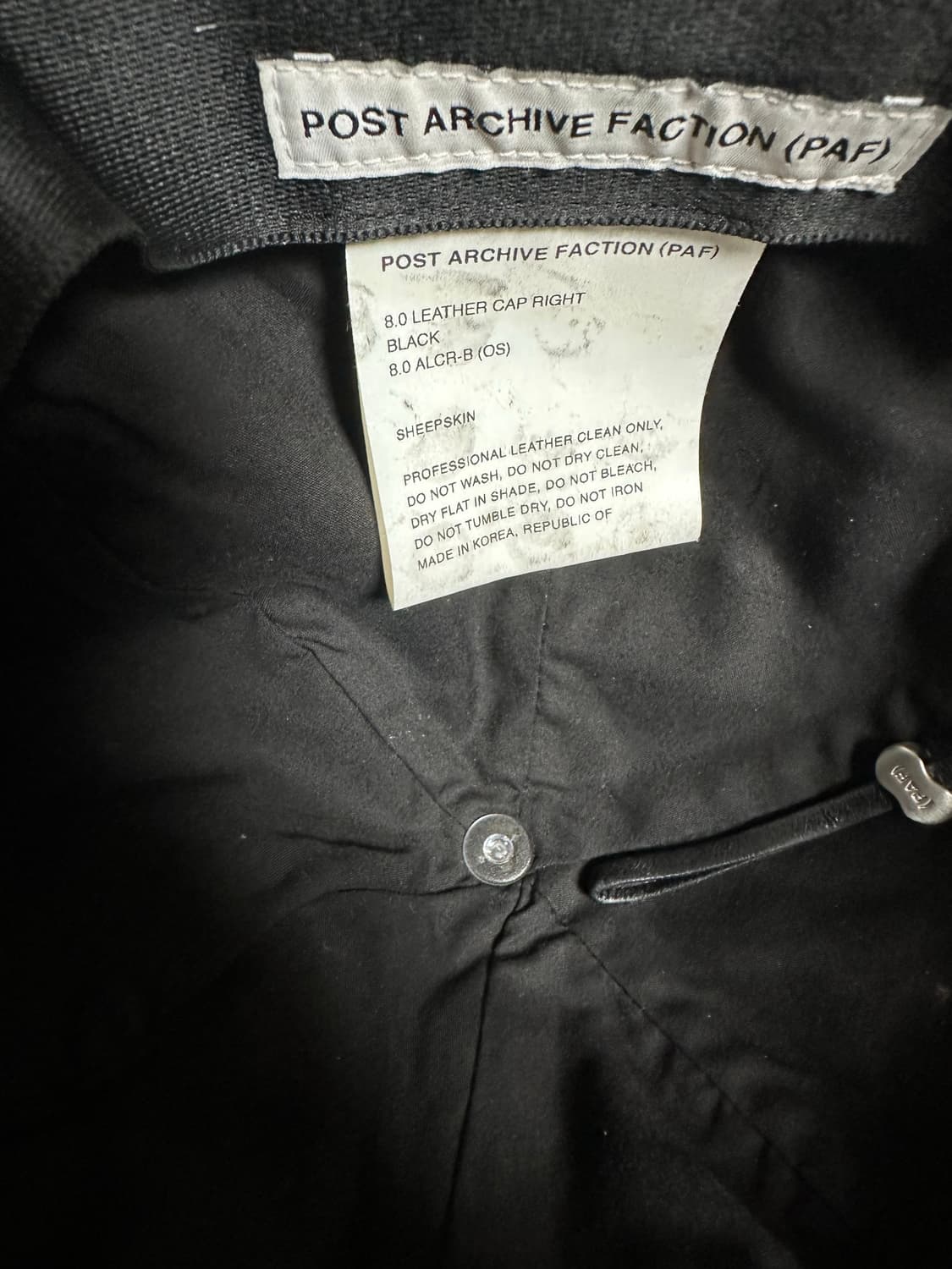 파프 레더캡 상품이미지3