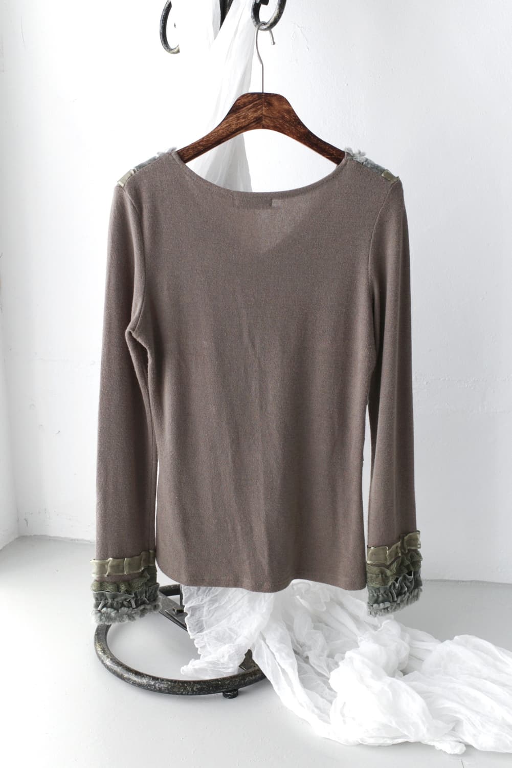 frill fur long sleeve 상품이미지2