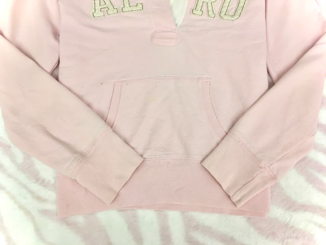 Aeropostale 에어로포스테일 연핑크 후드티 티셔츠 아베크롬비 갸루 상품이미지3