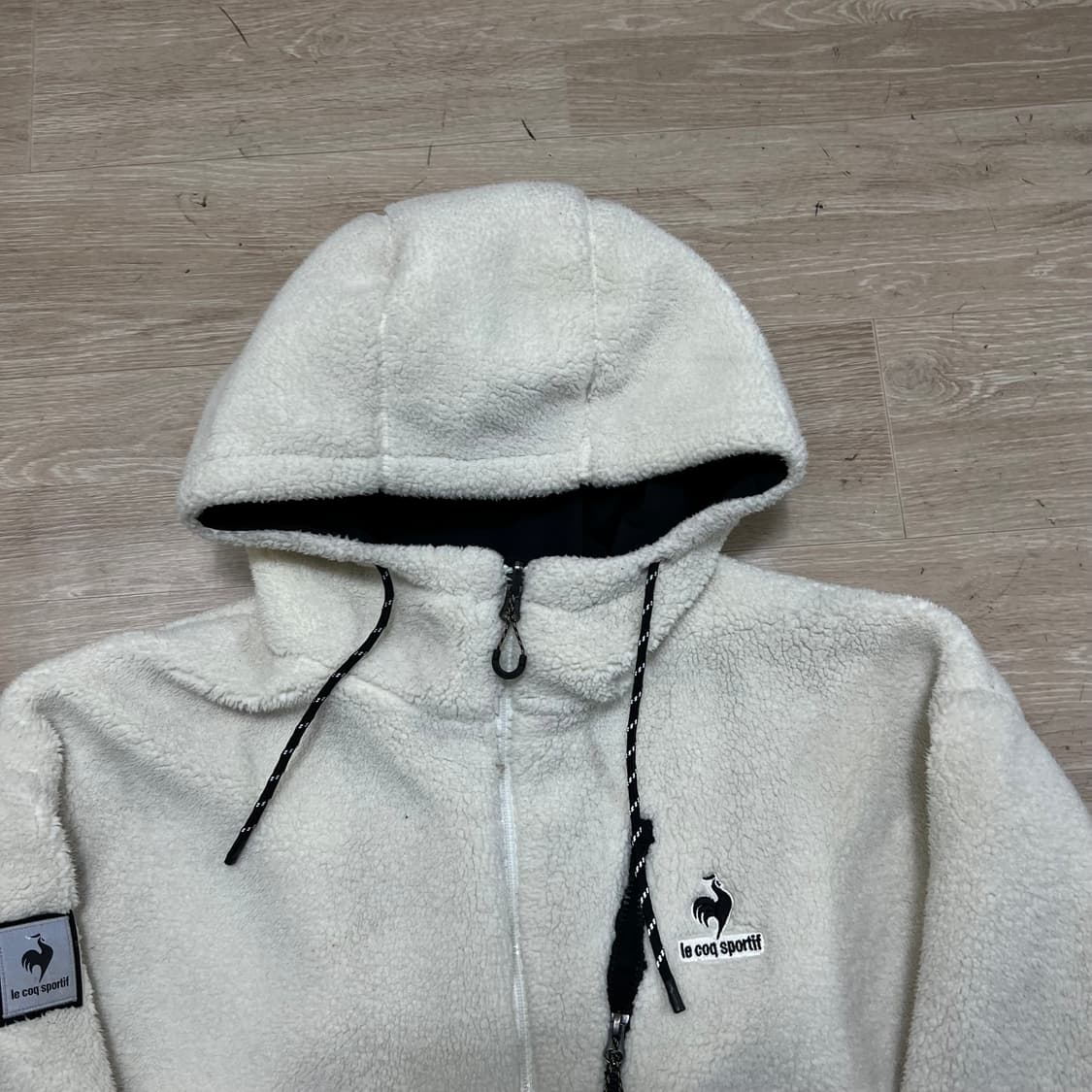 르꼬끄 리버시블 뽀글이 후리스 바람막이 후드자켓 [블랙] XL/105 상품이미지6