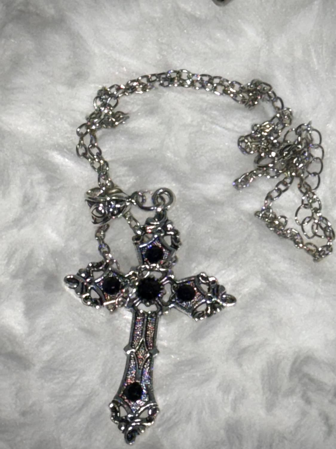 GOTHIC CROSS NECKLACE 상품이미지2