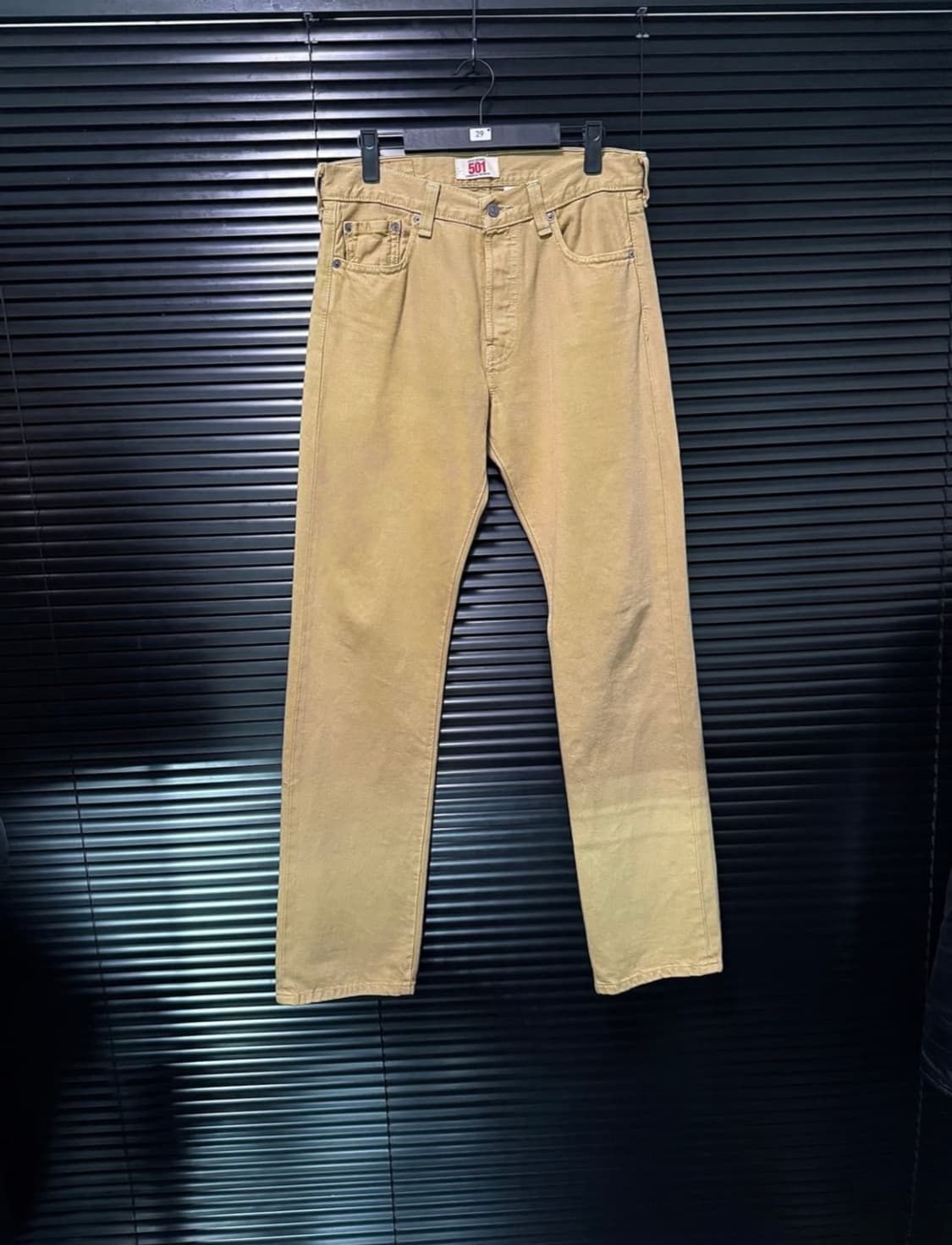 리바이스 베이지 데님 501 팬츠 바지 29 일자핏 스트레이트 웨스턴 상품이미지3