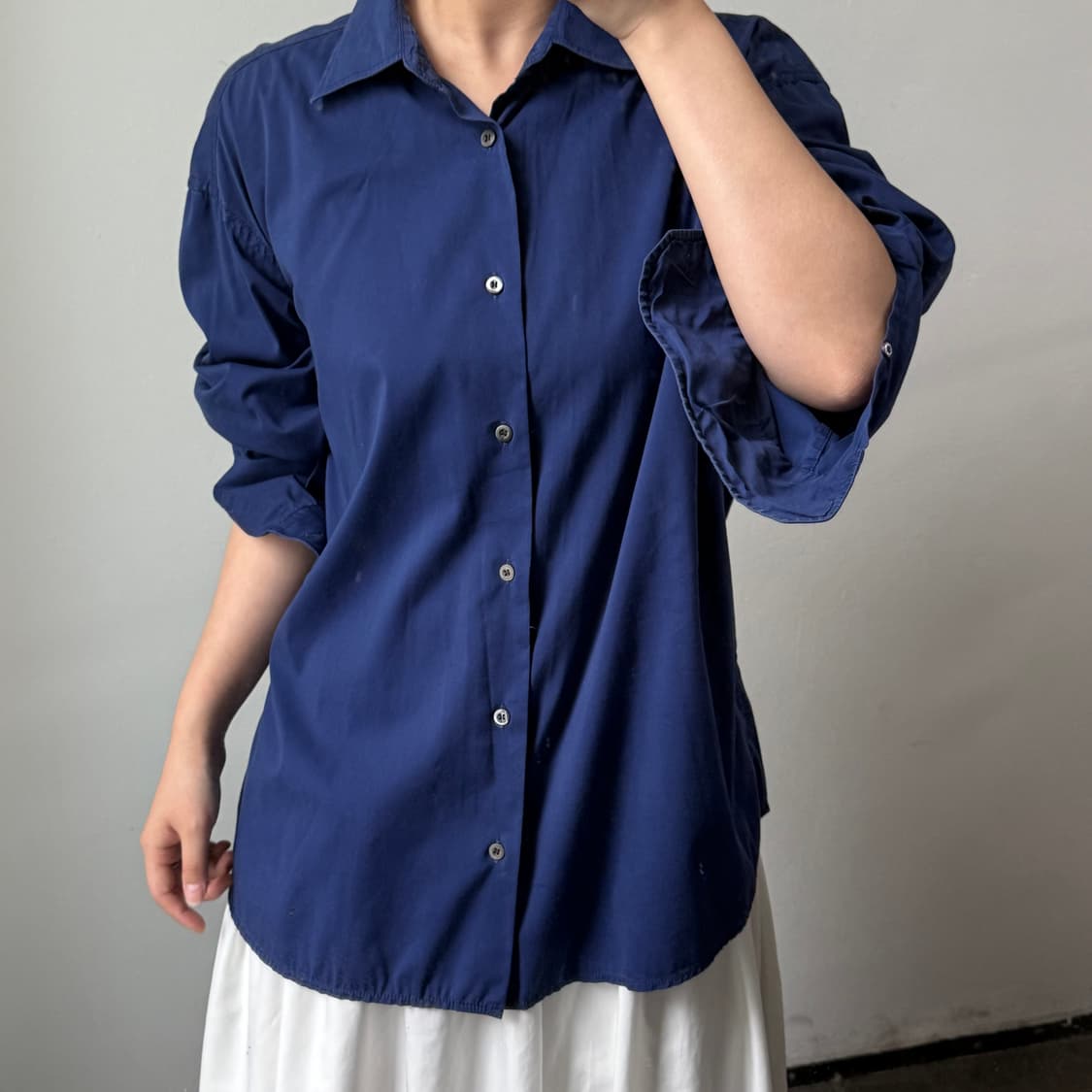 [41] 프라다 네이비 셔츠 상품이미지1