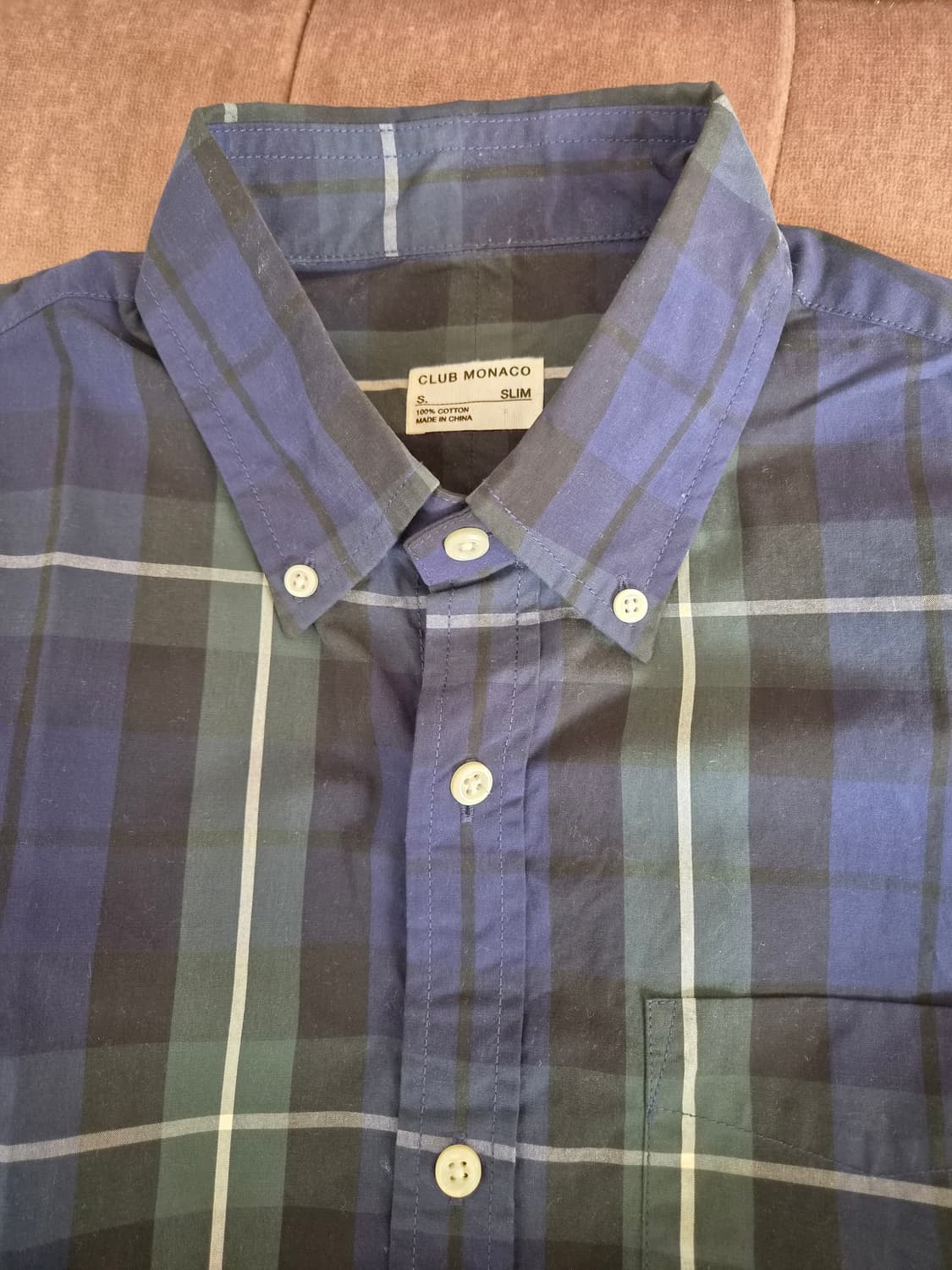 클럽모나코 남성 체크긴팔셔츠
 상품이미지3