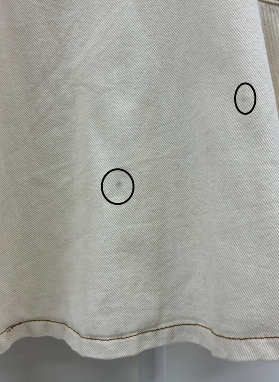 빈티지 아이보리 데님 스커트 상품이미지8