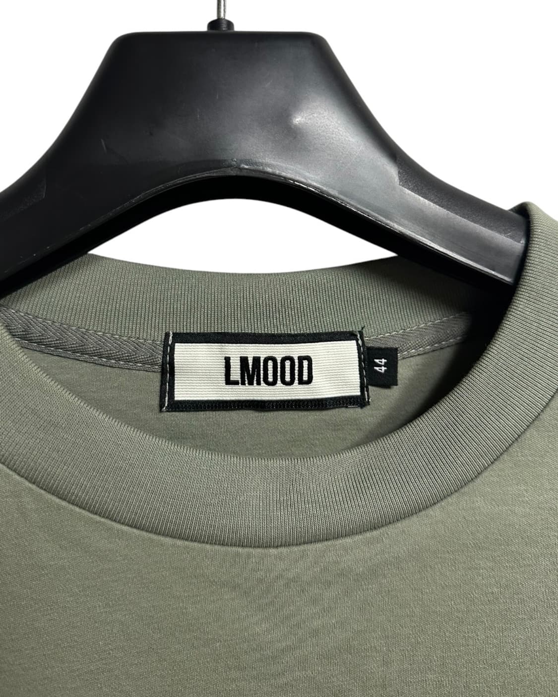 엘무드(LMOOD) 라이트올리브 코튼 무지 반팔티셔츠 44size 상품이미지5