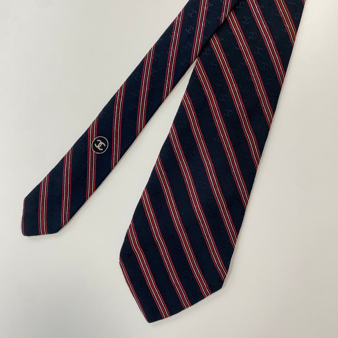 샤넬(CHANEL) 모노그램 명품 정품 넥타이 상품이미지4