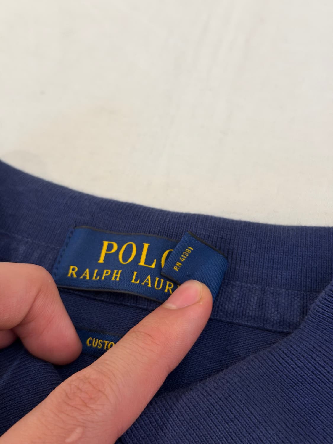 폴로 랄프로렌 밀리터리 자수 치프키프 반팔 카라티 네이비 상품이미지7