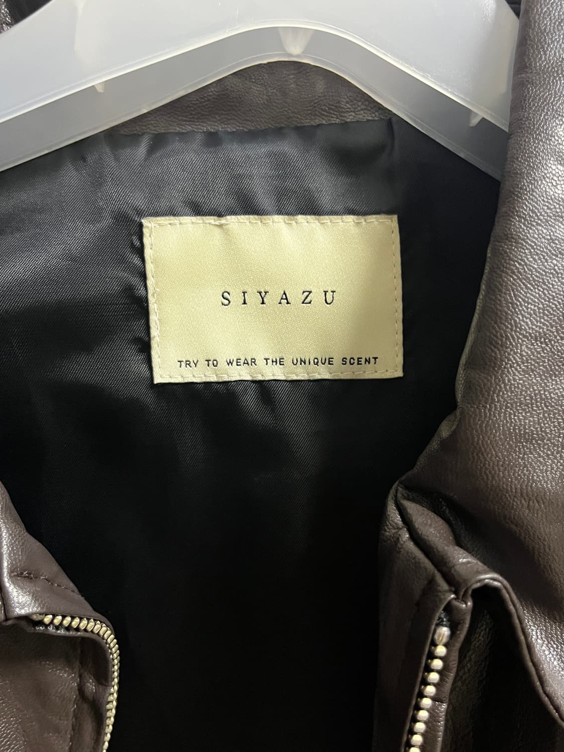 시야쥬 브라운 가죽자켓 Leather Bomber Jacket 상품이미지4