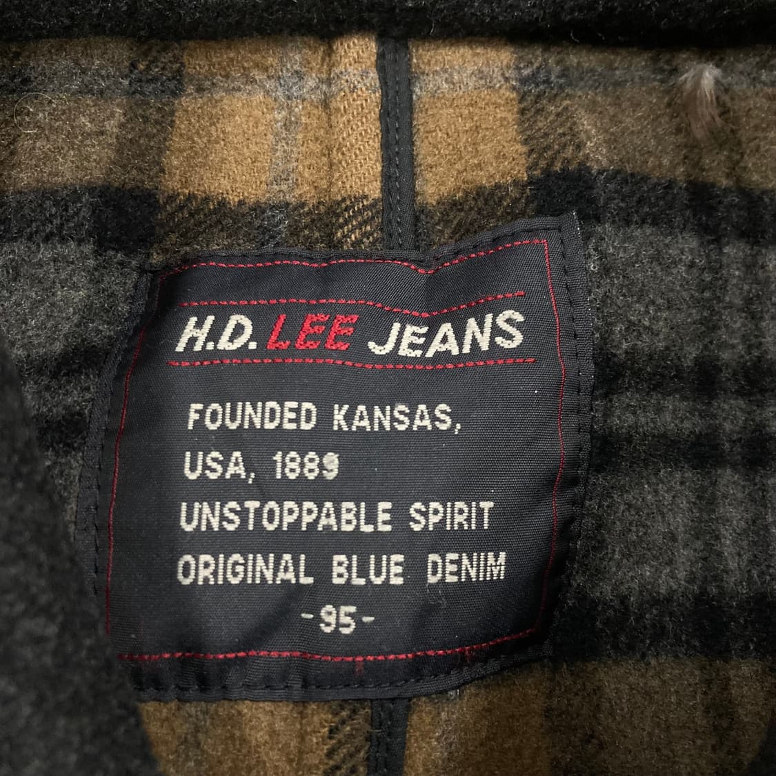 Lee 다크 그레이 스몰 로고 더플 코트 상품이미지3