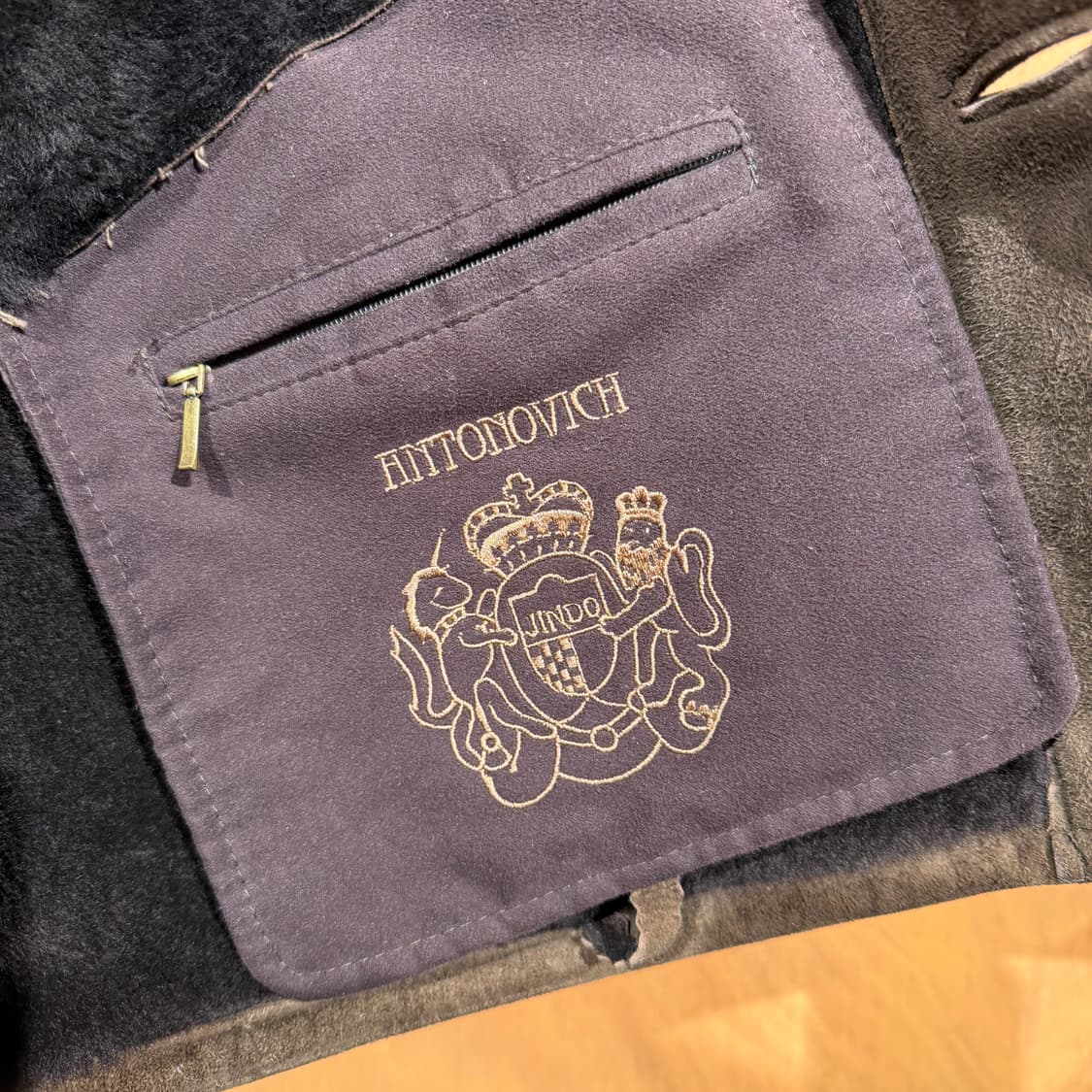 진도모피 밍크 양가죽 양털 무스탕 자켓 L 105 상품이미지6