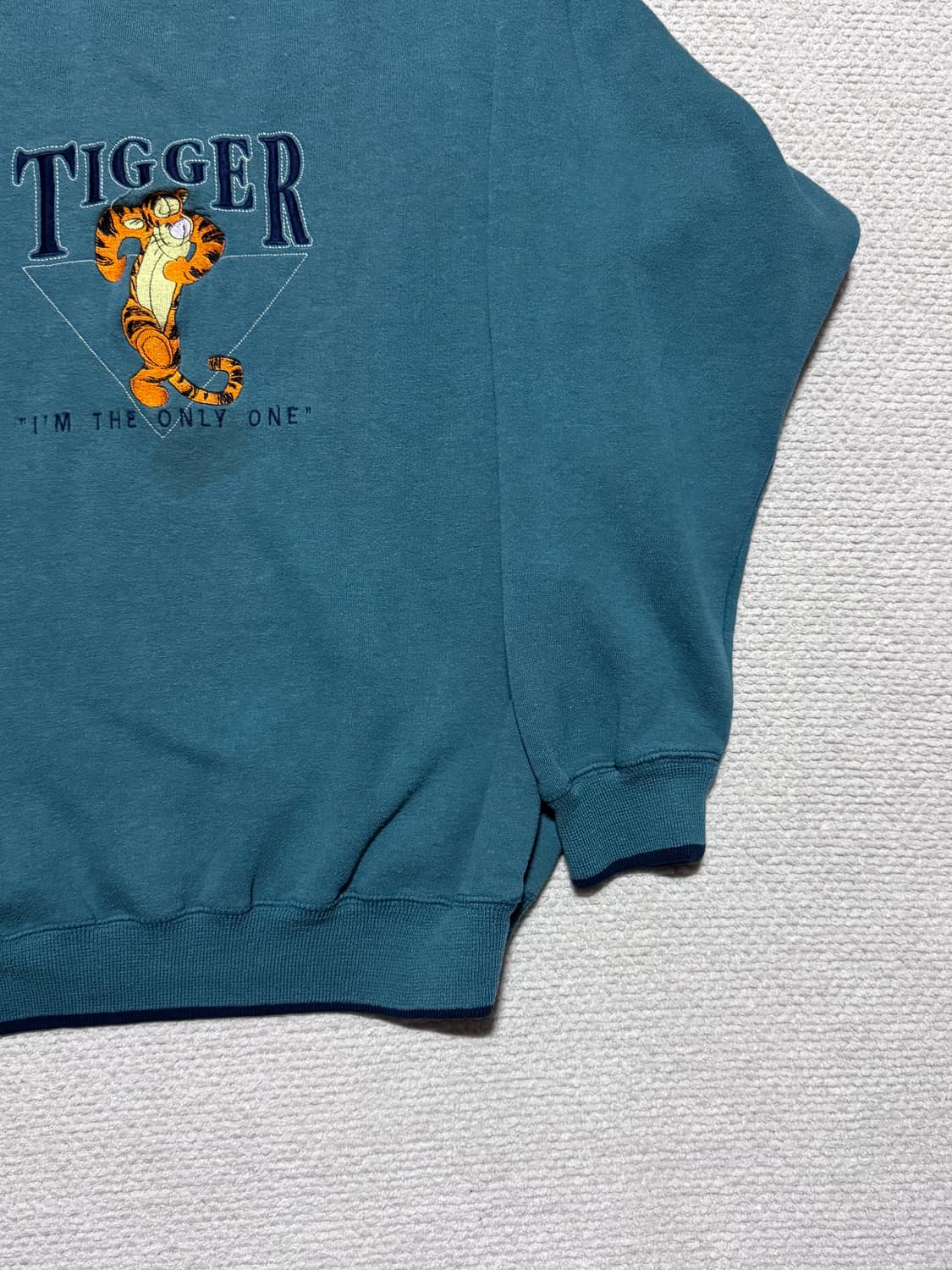 디즈니 푸우 타이거 자수 스웻셔츠 L 상품이미지5