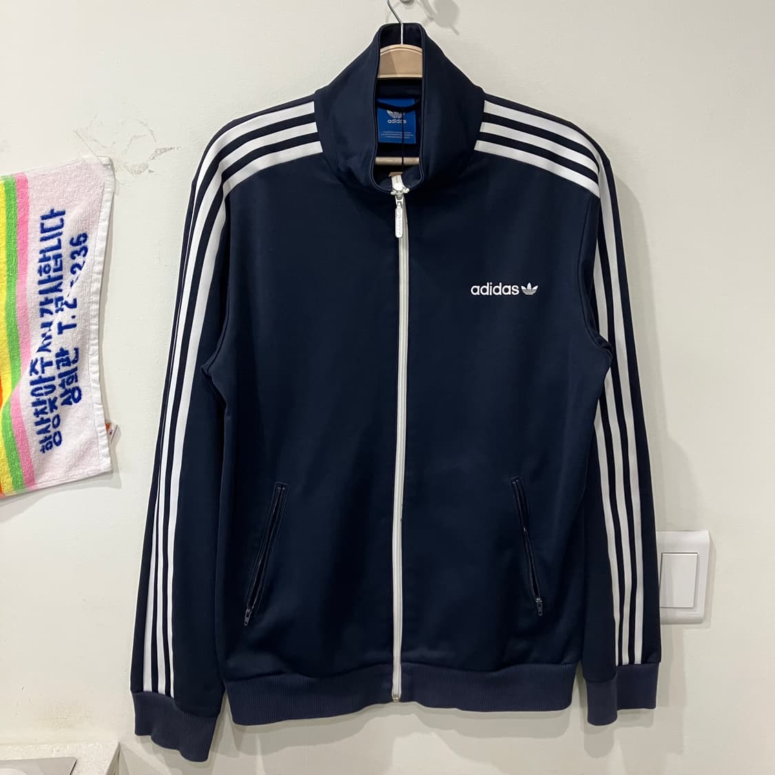 305 아디다스 베켄바우어 삼선 져지 네이비 상품이미지1