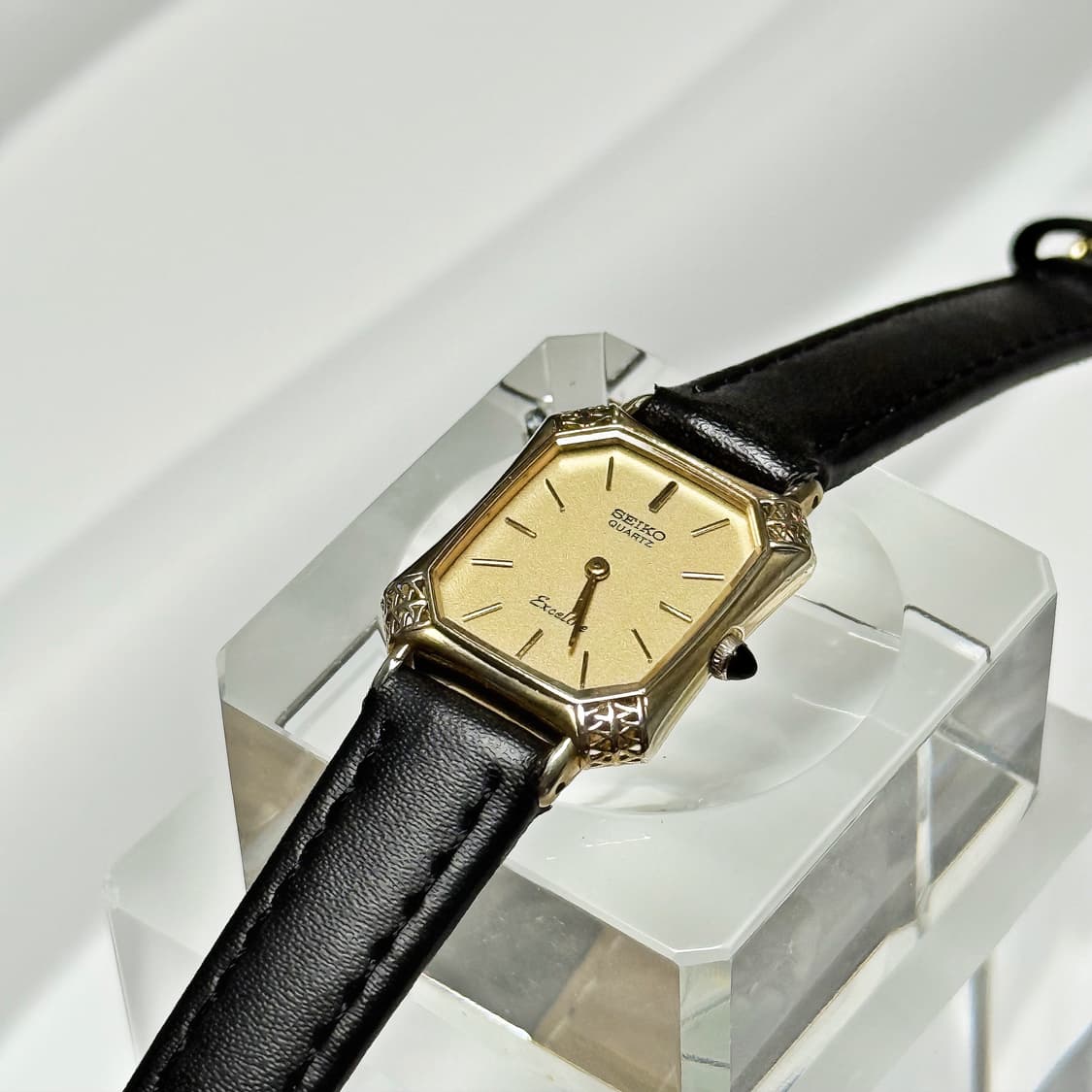 80's90's 빈티지 세이코 엑셀린 엔틱 탱크 시계 상품이미지7