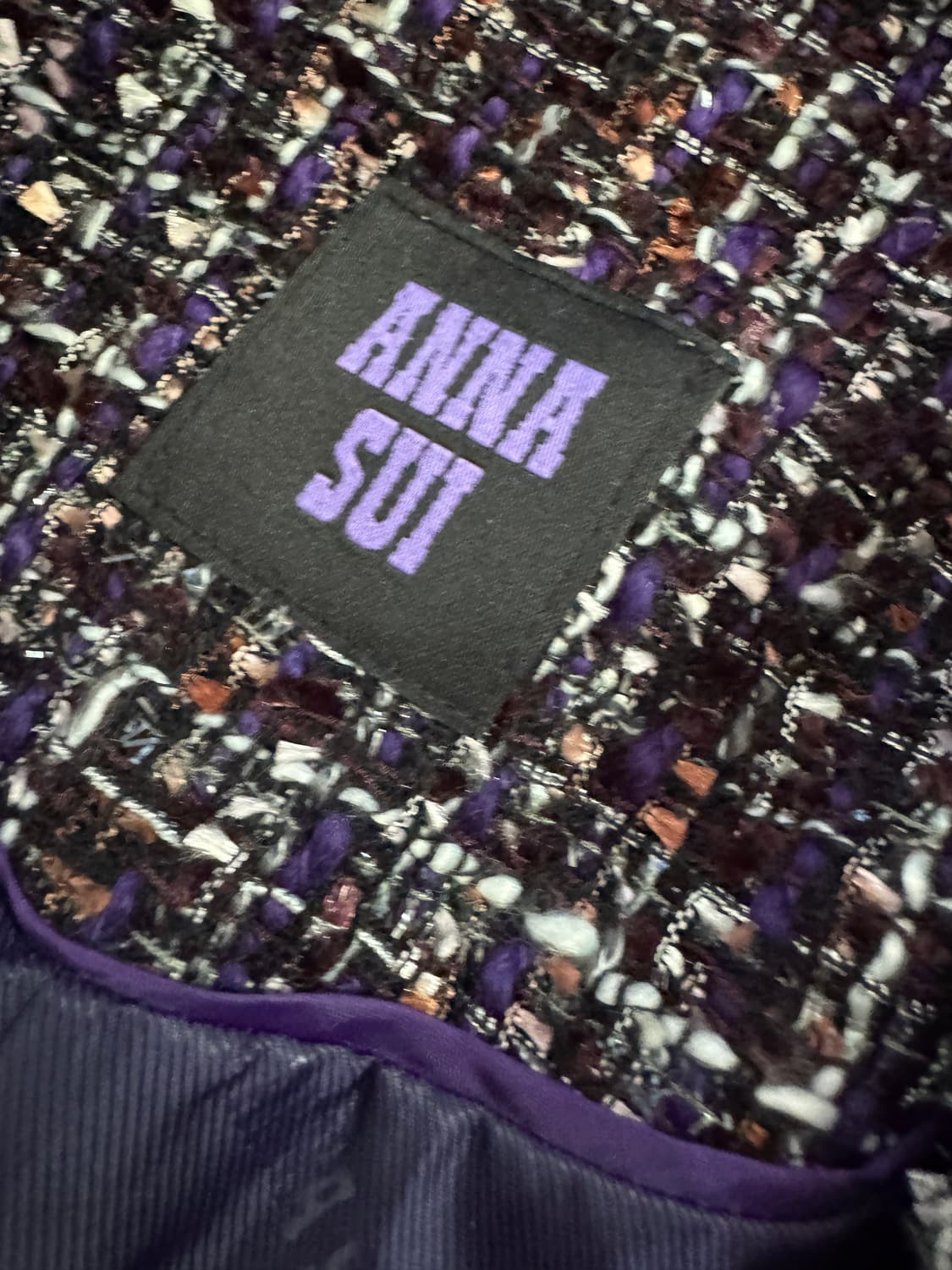 여성 안나수이 Anna Sui 고급 트위드 자켓 66 ~ 77 상품이미지3