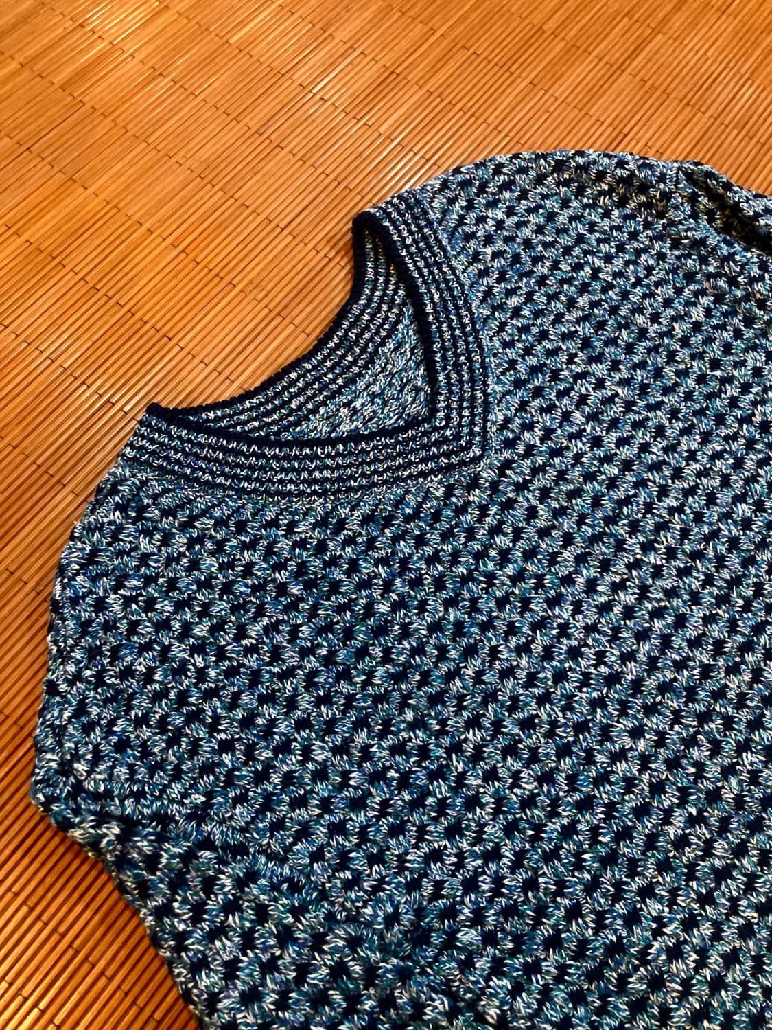 JPN vtg 브이넥 니트 상품이미지2