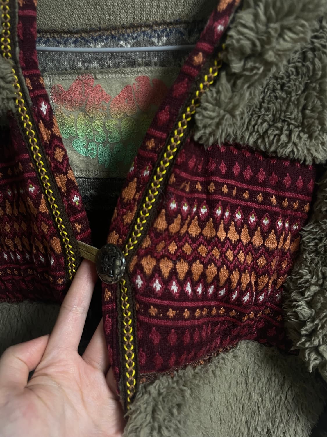 에스닉 후드 후리스 상품이미지2