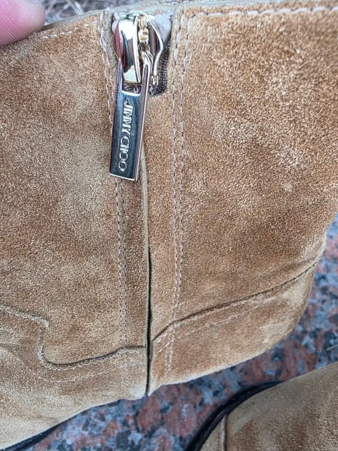 지미추 스웨이드 앵클 부츠 브라운 웨스턴 스타일/230/ 상품이미지3