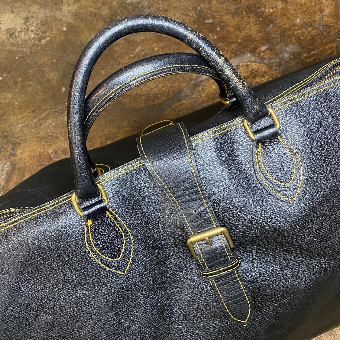 80s 꼼데가르송 가죽 보스턴 백 상품이미지2