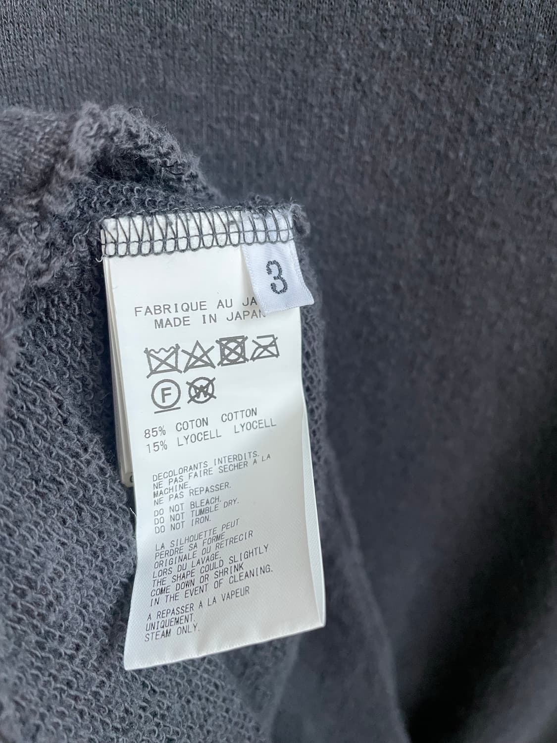 요지야마모토 컷오프 레이어드 후드 상품이미지6