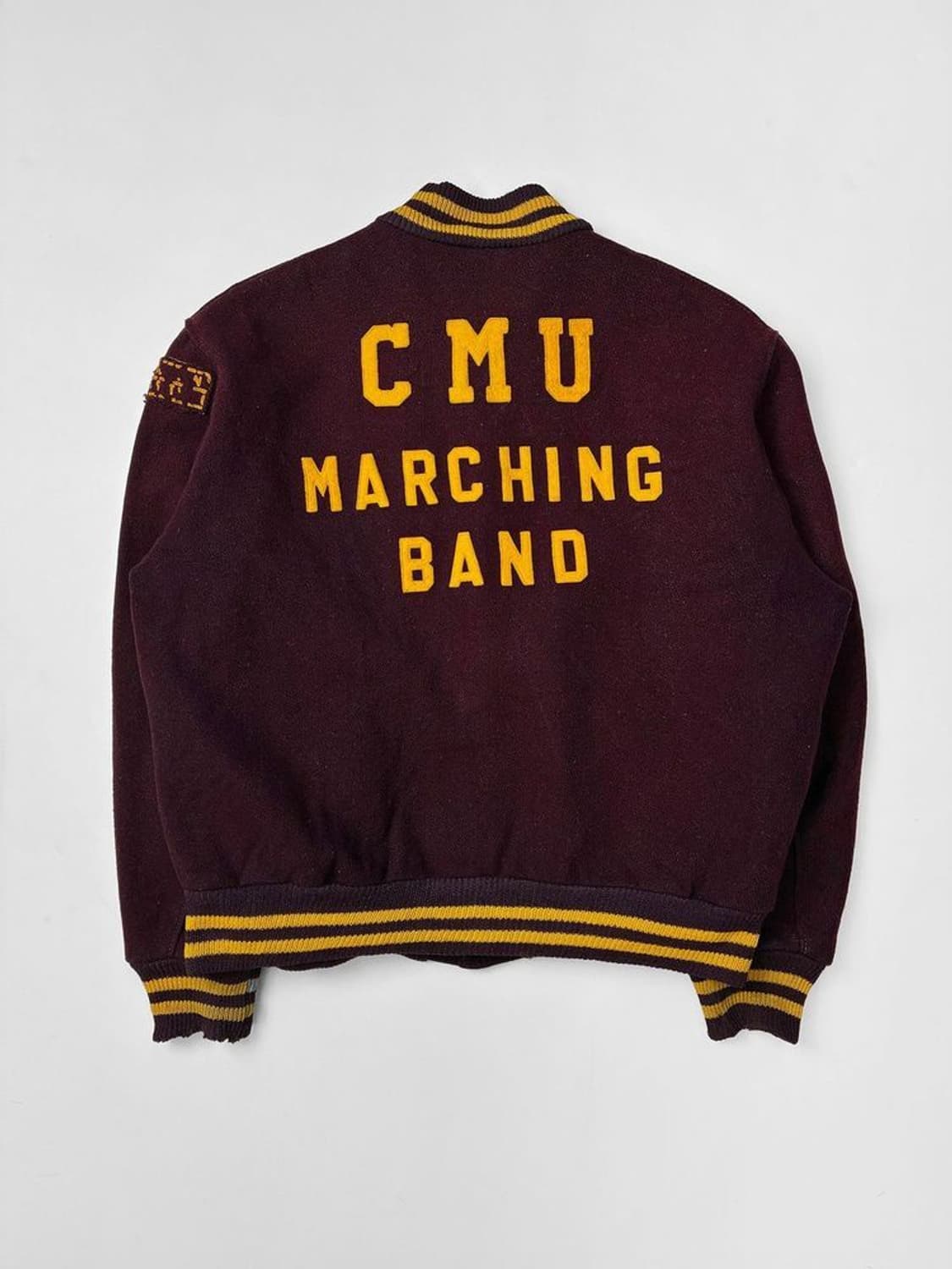 80s 센트럴 미시간 USA 숏 바시티 자켓 PN5302 상품이미지6