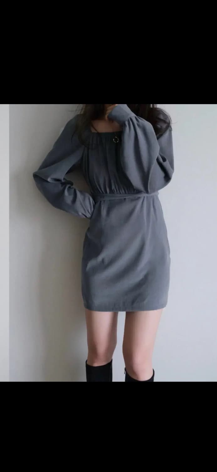 차콜 원피스 상품이미지3